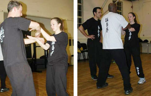 Sifu David demontrates a Chi Sau technique