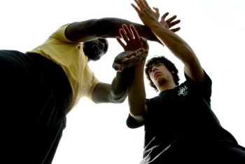 Sifu Garry McKenzie and Sifu David Play Lok Chi Sau
